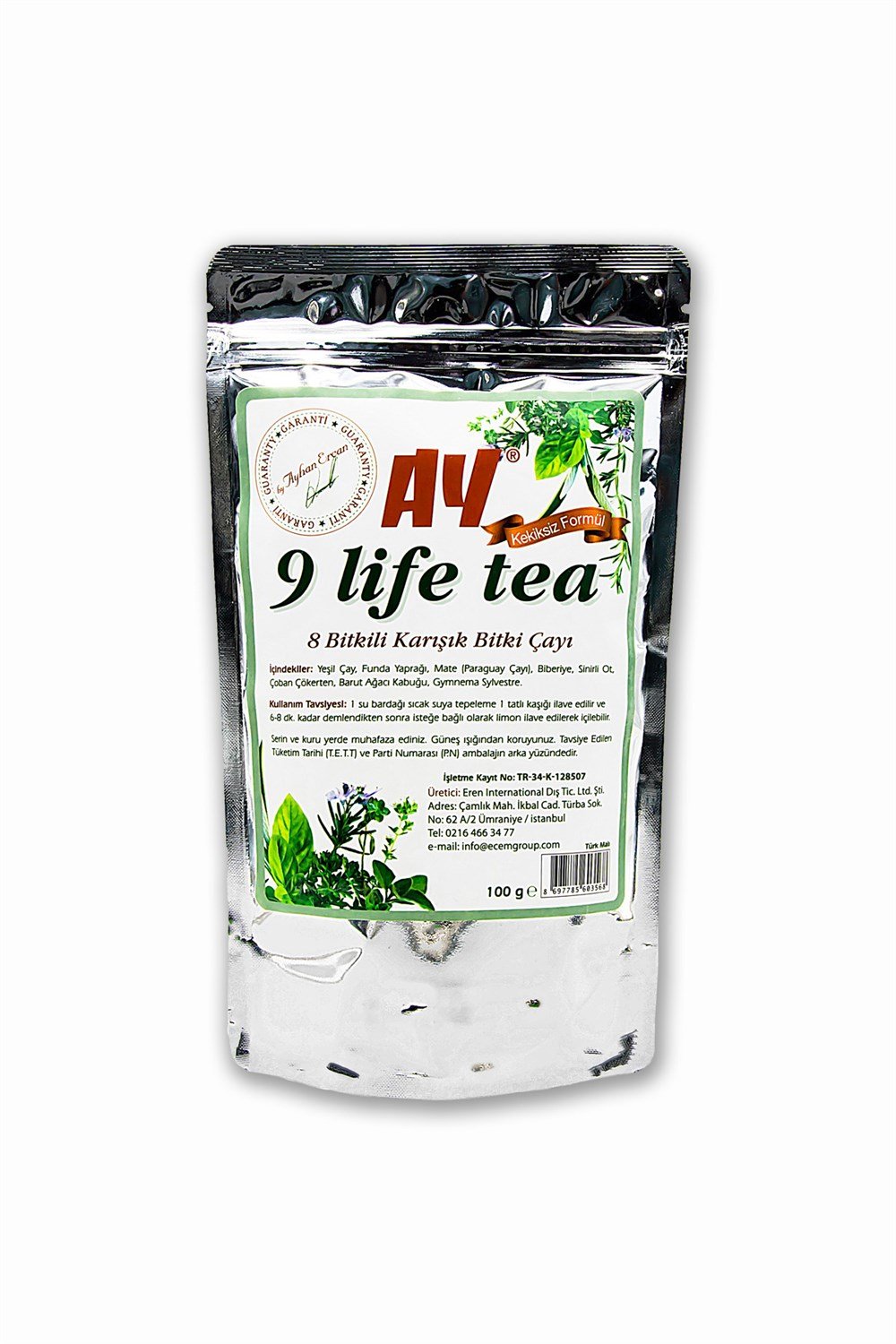AY 9 Life Tea Poşet (Kekiksiz) 100 g